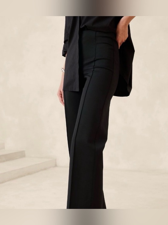Banana Republic Pants - Banana Republic Everywhere Ponte High Rise Straight Black. Extra Small